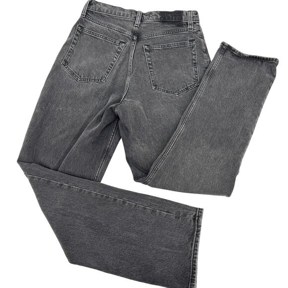 Abercrombie & Fitch The 90's Ultra High Rise Straight Jeans‎ Black Size 26 - Picture 5 of 9